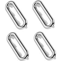 Ymyny - 4er Set Waschbecken Überlaufringe Überlaufloch Silber Küche Bad Waschbeckenabdeckung Überlauf Ablaufabdeckung Überlaufring von YMYNY