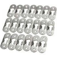 Ymyny - 50 Stück Metallverschlüsse, Metallhaken für Farblöcher, Metallhaken für Schrankspiegel, Bilderrahmen, Schrankverschlüsse Ymyny - 50 Stück Metallverschlüsse, Metallhaken für Farblöcher, Metallhaken für Schrankspiegel, Bilderrahmen, Schrankverschlüsse von YMYNY