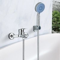 Badewannenarmatur mit Handbrause, 5 Funktionen, Wannenmischer mit Handbrause und 1,5 m Schlauch mumu von YMYNY