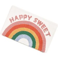 Beflockungsmatte, Duschmatte für Zuhause, Plüsch-Badematte, Toilettenbodenmatte, saugfähige Badezimmermatte, süße Regenbogenmatte, Regenbogenmatte Beflockungsmatte, Duschmatte für Zuhause, Plüsch-Badematte, Toilettenbodenmatte, saugfähige Badezimmermatte, süße Regenbogenmatte, Regenbogenmatte von YMYNY