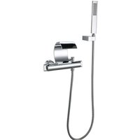 Chrom-Wannenmischer, Wandmontierter Wasserfall-Wannenhahn, Wandmontierter Badezimmerhahn mit Handbrause, MUMU-Wannenmischer von YMYNY