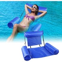 Crediri Aufblasbare Pool-Hängematte, 4-in-1-Schwimmhängematte, aufblasbarer Stuhl, Luftmatratze für Erwachsene, mit Handluftpumpe, geeignet für Crediri Aufblasbare Pool-Hängematte, 4-in-1-Schwimmhängematte, aufblasbarer Stuhl, Luftmatratze für Erwachsene, mit Handluftpumpe, geeignet für von YMYNY