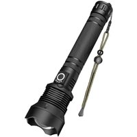 Crediri LED-Taschenlampe aus Metall, 90.000 Lumen, XHP70, wasserdicht, verstellbar und zoombar, ultrastark Crediri LED-Taschenlampe aus Metall, 90.000 Lumen, XHP70, wasserdicht, verstellbar und zoombar, ultrastark von YMYNY