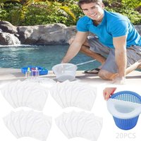 Crediri Skimmersocken, Skimmer-Vorfilter, Pool-Vorfilter, Skimmersocken, Pool-Skimmersocken, Pool-Skimmer (20er-Pack) von YMYNY