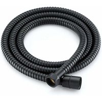 Edelstahl Brauseschlauch Flexibler Brauseschlauch 1,5 Meter Verdrehsicher für Handbrause, Kopfbrause, Schwarz MUMU von YMYNY