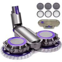 Elektrischer Wischmoppkopf zum Nass- und Trockenwischen, kompatibel mit Dyson V6 V7 V8 V9 V10 V11 + Wassertank + 6 Wischmoppköpfe mumu Elektrischer Wischmoppkopf zum Nass- und Trockenwischen, kompatibel mit Dyson V6 V7 V8 V9 V10 V11 + Wassertank + 6 Wischmoppköpfe mumu von YMYNY