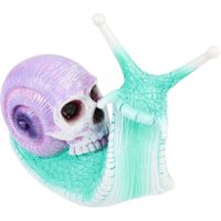 Halloween-Garten-Harz-Ornament, Totenkopf, Schnecke, Innenstatue, Schreibtisch-Ornament, 1 Stück, grün, YMYNY Halloween-Garten-Harz-Ornament, Totenkopf, Schnecke, Innenstatue, Schreibtisch-Ornament, 1 Stück, grün, YMYNY von YMYNY