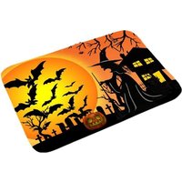 Halloween-Kürbis-Teppich, rutschfest, dick, Fußmatte für Küche und Schlafzimmer, YMYNY von YMYNY