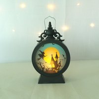Halloween dekoratives Windlicht LED elektronisches Kerzenlicht Retro Glocke Laterne Festival Requisiten Hexe YMYNY von YMYNY
