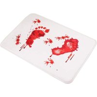 Home Decor Wasserabsorbierende Fußmatte Indoor Outdoor Bodenmatte Halloween Bodendekoration Dekorative Türmatte Eingangsmatte Weiße Küchenbodenmatte von YMYNY