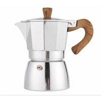 Ymyny - Italienische Kaffeemaschine Moka Pot 300ml Aluminiumlegierung Kaffeewerkzeuge europäischen Stil verdickt Silber von YMYNY