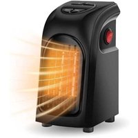 Mini Heizlüfter klein brennbar Keramikthermostat mit 2 Heizstufen und 12-Stunden-Timer und einstellbarer Temperatur plus LED-Anzeige und von YMYNY