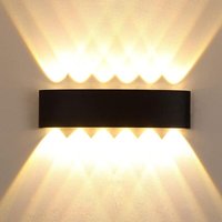 Moderne LED-Wandleuchte, für den Innen- und Außenbereich, Verandabeleuchtung, Auf- und Ab-Beleuchtung für Schlafzimmer, Terrasse, Hof, Villa, von YMYNY