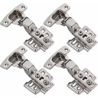 Ymyny - Schrankscharniere, 95-Grad-Öffnungswinkel, Dämpfer, Soft-Close-Puffer, Hydraulikscharnier, Schrank-Möbelscharniere (Stahl, 4er-Pack) mumu von YMYNY