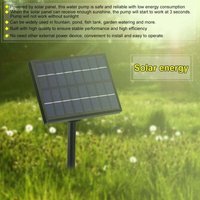 Solarpanel-betriebene Wasserbrunnen-Wasserpumpe für Aquarium-Teich-Pool-Hausgarten-Bewässerungsset MUMU Solarpanel-betriebene Wasserbrunnen-Wasserpumpe für Aquarium-Teich-Pool-Hausgarten-Bewässerungsset MUMU von YMYNY