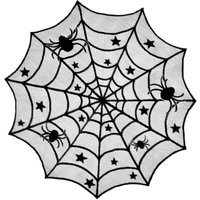 Stück Halloween-Dekoration, Heimdekoration, Spitzentischdecke, schwarze Spinnen-Tischdecke, Halloween-Dekoration, Halloween-Heimdekoration, von YMYNY