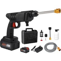 Tragbarer kabelloser elektrischer Hochdruckreiniger, Hochdruck-Wassersprühpistole und Schlauch, Reinigungswerkzeug für Balkone, Fenster, Außenwände, Tragbarer kabelloser elektrischer Hochdruckreiniger, Hochdruck-Wassersprühpistole und Schlauch, Reinigungswerkzeug für Balkone, Fenster, Außenwände, von YMYNY