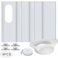 Tragbares Fenster-Kit für Klimaanlagen, mit Universalkupplung, verstellbarer Fensterdichtung aus verstärktem PVC-Panel, AC-Fenster-Entlüftungs-Kit von YMYNY