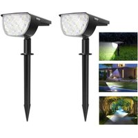 Ulisem 2er Pack Solarstrahler Außen, 30 LED Solarleuchten Wasserdicht IP67 Verstellbarer Solar Flutlicht mit Solarpanel, 180° Solar Außenbeleuchtung Ulisem 2er Pack Solarstrahler Außen, 30 LED Solarleuchten Wasserdicht IP67 Verstellbarer Solar Flutlicht mit Solarpanel, 180° Solar Außenbeleuchtung von YMYNY