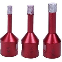 Ulisem 3er-Pack Diamantbohrkronen 6mm/8mm/10mm Vakuumgelötete Kernbohrer mit M14-Gewinde zum Trockenbohren von Porzellan, Fliesen, Granit, Marmor Ulisem 3er-Pack Diamantbohrkronen 6mm/8mm/10mm Vakuumgelötete Kernbohrer mit M14-Gewinde zum Trockenbohren von Porzellan, Fliesen, Granit, Marmor von YMYNY