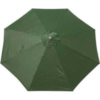 Ulisem Ersatzbezug für Sonnenschirm – 8 Streben – 3 m – wasserdicht – UV-beständig – Ersatzstoff – Dach für Sonnenschirm – Sonnenschirm (dunkelgrün) von YMYNY