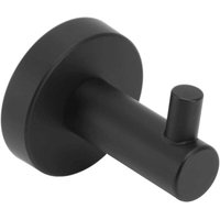 Ymyny - Ulisem Handtuchhalter, Bademantelhalter aus schlichtem, mattschwarzem Edelstahl von YMYNY