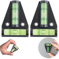 Ymyny - Ulisem T-förmige Wasserwaage magnetisch 2er Set kleine handliche Wohnmobil-Wasserwaagen mit Magnet Wasserwaage für Van Caravan Nivellierrampe von YMYNY
