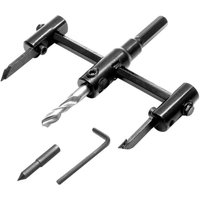 Ulisem Verstellbare Lochsäge, verstellbarer Bohrer, 30–120 mm, Holzbohrer zum Bohren von Löchern in Holz, Kunststoff, Gips von YMYNY