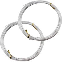 Ymyny - Ulisem2 Rollen 1 mm Aluminiumdraht, weicher Metalldraht, Eisendraht, geeignet zum Basteln von Armbändern, Halsketten, Perlen usw. (Silberweiß) von YMYNY