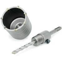 UlisemLochsäge für Beton, Marmor, Ziegel, Stein, Mauerwerk - Hartmetall-Lochsäge mit Adapter und 8 x 110 mm Zentrierbohrer - Betonkernbohrer UlisemLochsäge für Beton, Marmor, Ziegel, Stein, Mauerwerk - Hartmetall-Lochsäge mit Adapter und 8 x 110 mm Zentrierbohrer - Betonkernbohrer von YMYNY