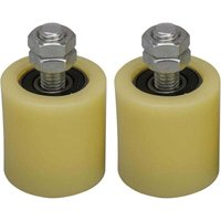 UlisemM12 48 x 50 mm PP-Stahl-Rollenlager-Führungsrad mit 6201-Lagereinsatz für elektrische Türen, 2er-Pack UlisemM12 48 x 50 mm PP-Stahl-Rollenlager-Führungsrad mit 6201-Lagereinsatz für elektrische Türen, 2er-Pack von YMYNY