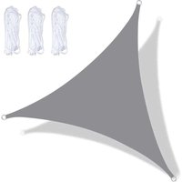 Ymyny - UlisemWasserdichtes dreieckiges Sonnensegel 3x3x3m, Sonnenschutz-Schattentuch, wasserabweisendes Befestigungszubehör-Set für Schattentücher, Ymyny - UlisemWasserdichtes dreieckiges Sonnensegel 3x3x3m, Sonnenschutz-Schattentuch, wasserabweisendes Befestigungszubehör-Set für Schattentücher, von YMYNY