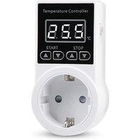 1 Thermostatsteckdose mit Sensor, Digitaler Temperaturregler-Steckdose, Wasserdichter Temperaturschalter, EU-Stecker - Ymyny von YMYNY