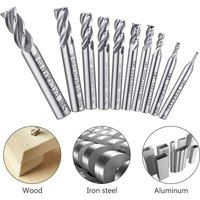10-teiliges 4-Flöten-Bohrerset – 0,2–1,2 cm hss CNC-Bohrerset mit geradem Schaft für Bohrmaschinen, Werkzeugsatz für Holz, Aluminium, Stahl, Titan 10-teiliges 4-Flöten-Bohrerset – 0,2–1,2 cm hss CNC-Bohrerset mit geradem Schaft für Bohrmaschinen, Werkzeugsatz für Holz, Aluminium, Stahl, Titan von YMYNY