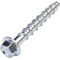 YMYNY 10er Pack Betonschrauben mit Sechskantkopf mit Sockel/Bund Ø6x50 mm - Direktbefestigung ohne Dübel - für 7,5 mm Sechskantschlüssel - aus Stahl YMYNY 10er Pack Betonschrauben mit Sechskantkopf mit Sockel/Bund Ø6x50 mm - Direktbefestigung ohne Dübel - für 7,5 mm Sechskantschlüssel - aus Stahl von YMYNY