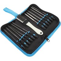 YMYNY 13-teiliges Nadelfeilenset, Nadelfeilenset enthält 6 Kohlenstoffstahlfeilen, 6 Diamantfeilen und Reinigungsbürste, Minifeile für Metall, Holz von YMYNY