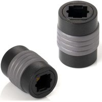 Ymyny - 2X Toslink Adapter (Toslink Buchse auf Buchse), Verlängerung für optisches digitales Toslink Audiokabel (tos Kabel), s/pdif Kabel von YMYNY