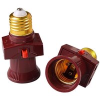 Ymyny - 2er-Pack E27-Schraubendieb-Fassung mit Schalter, 6 a, 250 v [Energieklasse a] [Energieklasse a] von YMYNY