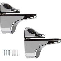 YMYNY 2er-Pack verstellbare Glasregalhalterung, Unterstützung für 5–22 mm dicke Holz-/Glasregale von YMYNY