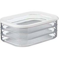 YMYNY 3-stöckige Feinkostbox – Weiß – Feinkost-Aufbewahrungsbox für den Kühlschrank – Drei separate Boxen – Spülmaschinenfest von YMYNY