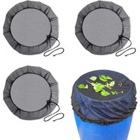 YMYNY 3er-Pack Regennetze, verstellbare Moskitonetz-Abdeckung mit Gummiband, Regennetz, Isolationsnetz gegen abgestorbene Blätter (95 cm) von YMYNY