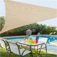 Ymyny - 3x3m Sonnensegel Dreieck Markise Garten Stofffarbe - Weiß von YMYNY