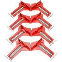 4 Stück 90-Grad-Winkelklemme, Holzbearbeitung, DIY-Handwerkzeuge, HSM-Eckklemmen, 75 mm - Ymyny von YMYNY