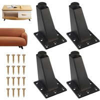 YMYNY 4 Stück verstellbare Möbelbeine, Küchenbeine, Stehtisch- und TV-Beine, Möbelbeine aus Aluminiumlegierung, für Sofas, Tische, Schränke, Regale, von YMYNY