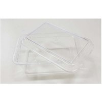 4 Tabletts mit Deckel, 1 Portion, transparentes Kuchentablett aus Kunststoff - - Ymyny von YMYNY