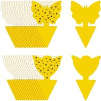 YMYNY 60 x Insektenfallen, Pflanzenmückenfänger, Anti-Mücken, Klebefallen, selbstklebend, doppelseitiger Kleber, wasserfest, Gelb YMYNY 60 x Insektenfallen, Pflanzenmückenfänger, Anti-Mücken, Klebefallen, selbstklebend, doppelseitiger Kleber, wasserfest, Gelb von YMYNY