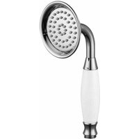Ymyny - Badewannen-Duschkopf im Retro-Stil, abs, poliertes Chrom, 1/2-Zoll-Anschluss, Handbrause 69040 - von YMYNY