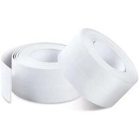 Ymyny - Badezimmer-Dichtungsmittel, 2er-Pack selbstklebendes PVC-Dichtungsband für Badezimmer und Küche, Anti-Schimmel-Versiegelung (3,8 cm x 3,2 m) von YMYNY