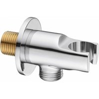 YMYNY Duschkopf-Winkelhalterung Chrom, Duschkopfhalter, Wandmontage, Winkelstück für Handbrause oder Duschkopf - Für Badezimmer von YMYNY