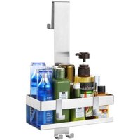 YMYNY Duschseifenschale, Duschseifenhalter aus Edelstahl 304, rostfreie Regale, ohne Bohren, hängender Dusch-Organizer für Badezimmer-Glastür, Silber YMYNY Duschseifenschale, Duschseifenhalter aus Edelstahl 304, rostfreie Regale, ohne Bohren, hängender Dusch-Organizer für Badezimmer-Glastür, Silber von YMYNY